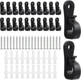 dentedeleao-40szt-haczykow-wkrecanych-czarne-sufit-sciana-max-13kg