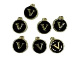 zawieszki-z-litera-v-okragle-metalowe-do-bizuterii-diy-czarne-100szt