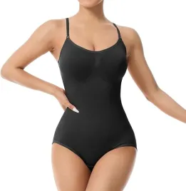 body-modelujace-damskie-czarne-s-wyszczuplajace-top