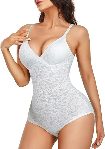 body-modelujace-koronkowe-biale-m-stan-nowy