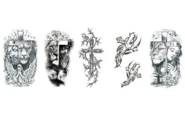 tatuaze-tymczasowe-5-arkuszy-motywy-religijne-z-krzyzem-jezus-lew