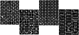 szablon-tatuazu-litery-wzory-do-malowania-dloni-i-ciala-4-arkusze