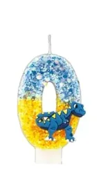 swieczka-urodzinowa-z-dinozaurem-dekoracja-tortu-numer-0-brokatowa