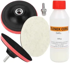 tlenek-ceru-100g-zestaw-do-polerowania-szyb-pad-polerski-125mm-filc-na-rzep