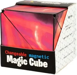 magiczna-kostka-3d-maqna-czerwona-antystres-magnetyczna