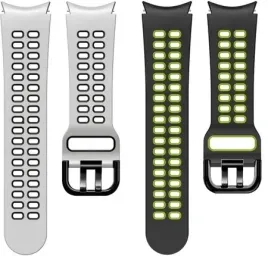 pasek-do-samsung-galaxy-watch4-silikonowy-bialo-czarny-czarno-zielony