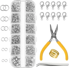 zestaw-do-bizuterii-zestaw-diy-1540-sztuk-szczypce-zapiecia-srebrne
