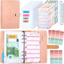 planer-budzetowy-a6-anyuke-z-kopertami-organizer-finansow-rozowy