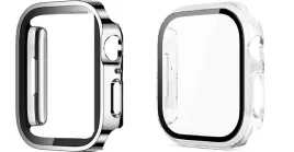 etui-na-apple-watch-series-8-7-45-mm-2-sztuki-zestaw-srebrne-transparentne