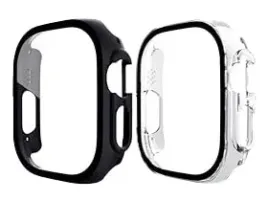 etui-z-oslona-49-mm-apple-watch-ultra-2-przezroczyste-czarne-2sztuki