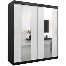 szafa-przesuwna-abiks-meble-pole-180-180x240-czarny-bialy-mat-z-lustrem