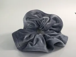 gumka-duza-scrunchie-aksamitna-lamowka-mega-xxxl-stalowy-sr-20-cm