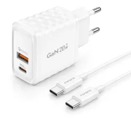 szybka-ladowarka-sieciowa-gan-20w-usb-c-pd-usb-qc3-0-kabel-usb-c-biala