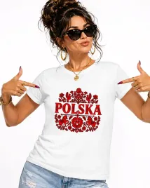 t-shirt-koszulka-damska-polska-wycinanka-ludowa-folk-patriotyczna-l