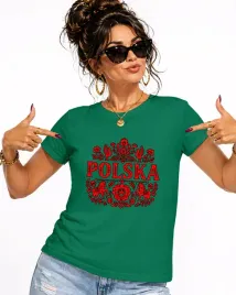 t-shirt-koszulka-damska-polska-wycinanka-ludowa-folk-patriotyczna-l
