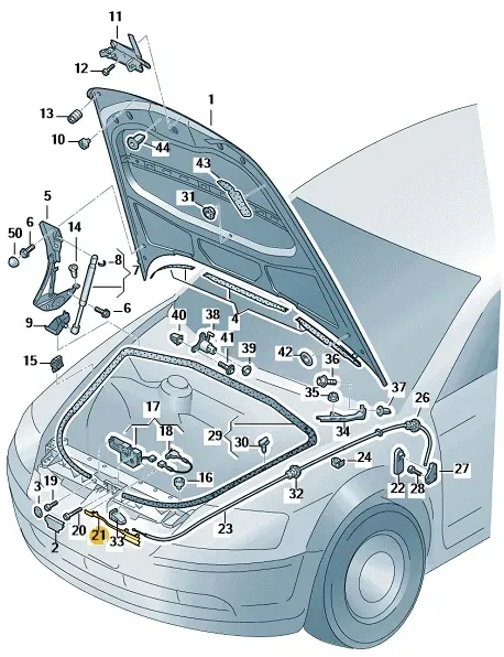 linka-ciegno-maski-przod-vw-phaeton-oryginal-stan-nowy