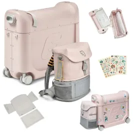 stokke-jetkids-bundle-v3-pink-zestaw-plecak-i-walizka-dziecieca-samolotu