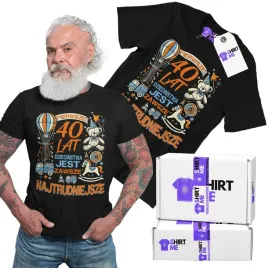 prezent-na-40-urodziny-koszulka-z-nadrukiem-tshirt-meski-40-lat-dziecinstwa