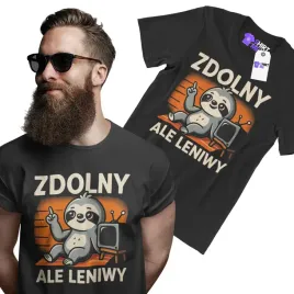 smieszna-koszulka-meska-z-nadrukiem-napisem-zdolny-ale-leniwy-tshirt-meski