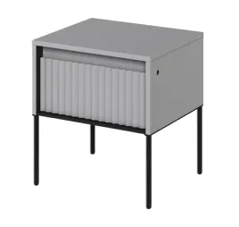 szafka-nocna-z-szuflada-lenart-trend-45-cm-szary-czarny-antracyt-na-nozkach