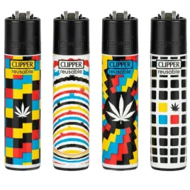 4-x-zapalniczka-gazowa-clipper-optical-weed-cala-kolekcja