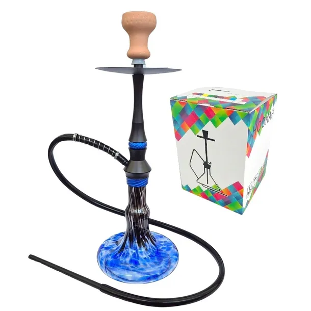 Shisha Fajka wodna Moon Haze Blue Black 56cm