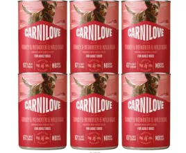 carnilove-dog-can-pate-made-with-turkey-and-reindeer-and-wildboar-6-x-400-g