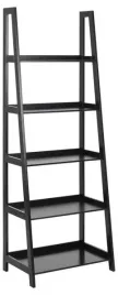 regal-drabinka-actona-wally-czarny-drewniany-wysoki-180-cm-5-polek