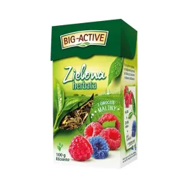 big-active-herbata-zielona-lisciasta-z-owocem-maliny-100-g
