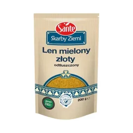 len-mielony-zloty-odtluszczony-siemie-lniane-zlote-sante-200-g