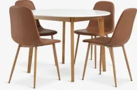 stol-okragly-105-cm-4-krzesla-koniak-dab-jegind