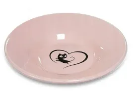 plaska-miska-ceramiczna-dla-kota-rozowa-z-motywem-serca-yarro-155-x-3cm