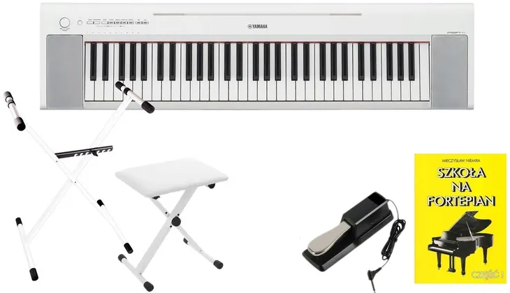 YAMAHA NP-15 WH BIAŁE PIANINO DO NAUKI GRY + KURS