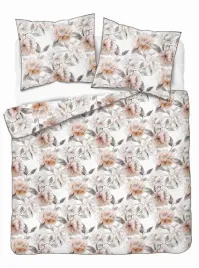 posciel-z-perkalu-220x200-biala-w-bezowe-kwiaty-soft-garden