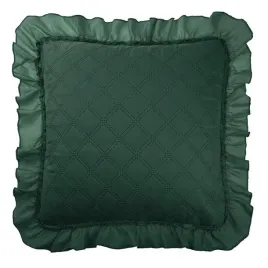 poszewka-z-falbanka-45x45-ruffy-zielona-butelkowa-falbanka-romby-glamour