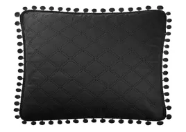 poszewka-z-pomponami-50x70-czarna-pompony-romby