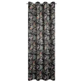 zaslona-140x250-becky-czarna-zielona-kwiaty-gotowa-na-przelotkach