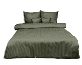 posciel-adamaszkowa-220x200-zielona-oliwkowa-jednobarwna-1cm-paski-matex