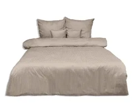 posciel-adamaszkowa-220x200-bezowa-jednobarwna-1cm-paski-matex