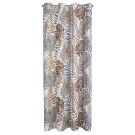 zaslona-140x250-kate-brazowa-zlota-z-motywem-botanicznym-na-przelotkach