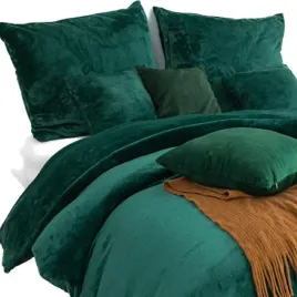 posciel-z-mikrofibry-220x200-cozy-butelkowa-zielona-mis-pluszowa