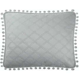poszewka-z-pomponami-50x70-szara-romby-glamour-do-narzuty