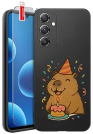 etui-do-samsung-a15-4g-or-a15-5g-slodka-kapibara-zwierzak-swinka-wzory-szklo