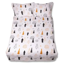 posciel-flanelowa-220x200-biala-czarna-pomaranczowa-choinki-bombki-matex
