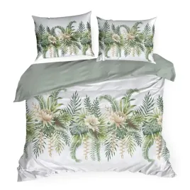 posciel-satynowa-220x200-spring-biala-zielona-liscie