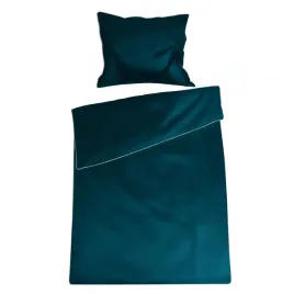 posciel-satynowa-140x200-gold-line-turkusowa-ciemna-jednobarwna-z-biza