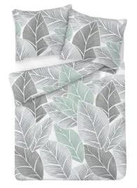 posciel-satynowa-160x200-szara-mietowa-liscie-exclusive