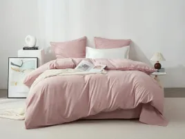 posciel-satynowa-160x200-queen-premium-pudrowa-ze-zlota-lamowka