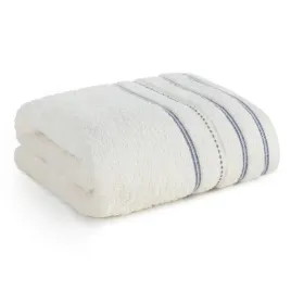 recznik-vento-30x50-kremowy-z-ozdobna-bordiura-w-pasy-frotte-500-g-m2