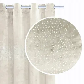 zaslona-140x250-shiny-bezowa-jasna-z-krysztalkami-welurowa-na-przelotkach